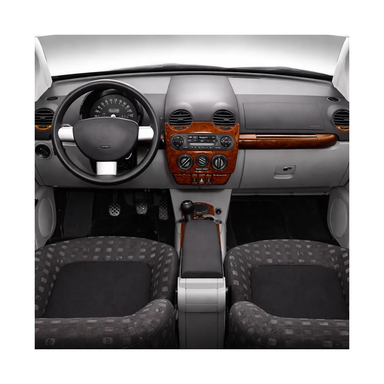 Volkswagen New Beettle 03.98-04.02 3D Interior Dashboard Trim Kit Dash Trim Dekor 11-Parts