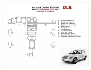 Chrysler PT Cruiser 2006-UP Full Set Interior BD Dash Trim Kit - 1 - Interior Dash Trim Kit