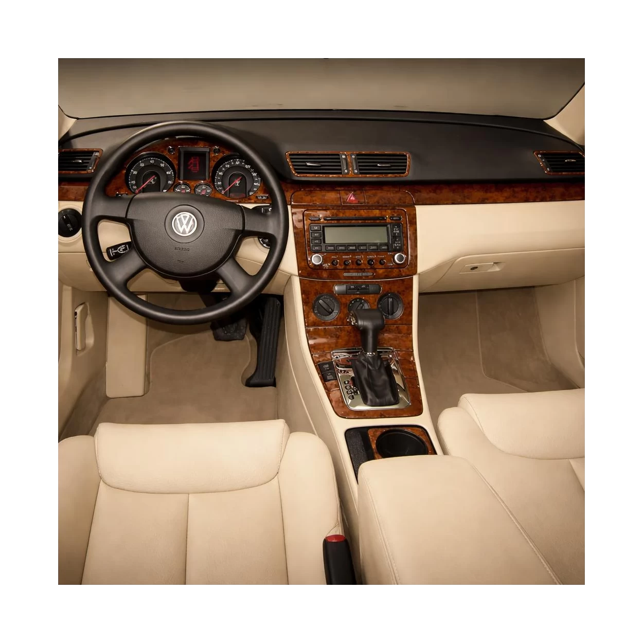 Volkswagen Passat 2006-2009 Full Set, Automatic AC Control Interior BD Dash Trim Kit