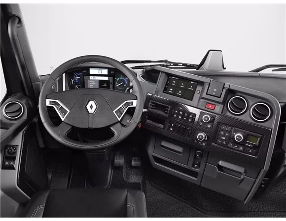 Renault Trucks T 2013-2023 3D Interior Dashboard Trim Kit Dash Trim Dekor 27-Parts - 1 - Interior Dash Trim Kit