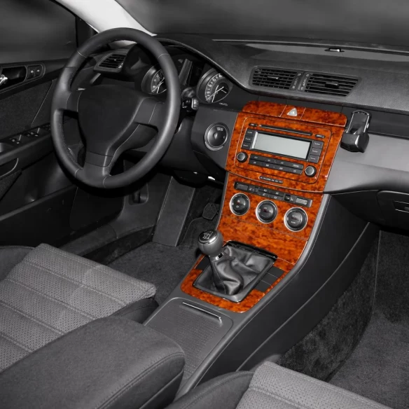 Volkswagen Passat B6 02.05 09.10 3D Interior Dashboard Trim Kit Dash Trim Dekor 18-Parts