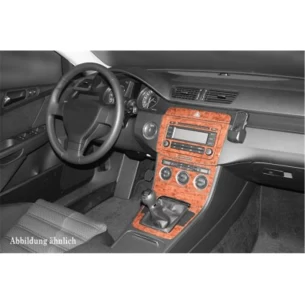 Volkswagen Passat B6 02.05 09.10 3D Interior Dashboard Trim Kit Dash Trim Dekor 18-Parts