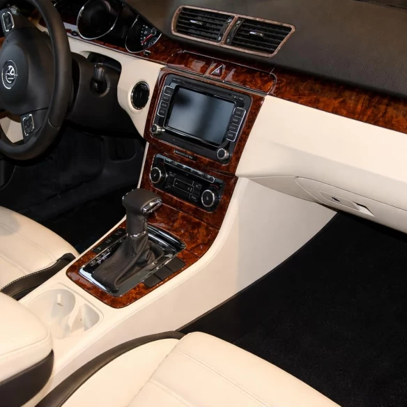 Volkswagen Passat B7 01.2010 3D Interior Dashboard Trim Kit Dash Trim Dekor 17-Parts