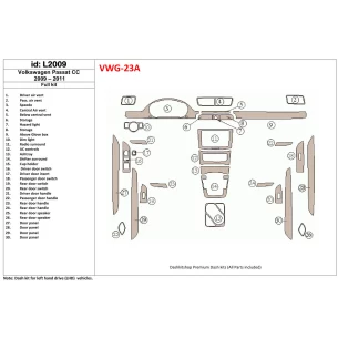 Volkswagen Passat CC 2009-2011 Full Set Interior BD Dash Trim Kit 2