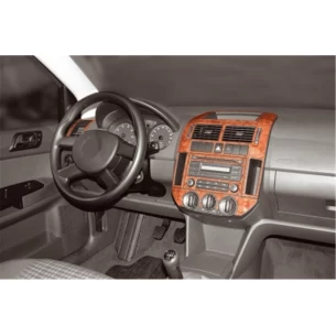 Volkswagen Polo 9N3 03.05-08.09 3D Interior Dashboard Trim Kit Dash Trim Dekor 15-Parts