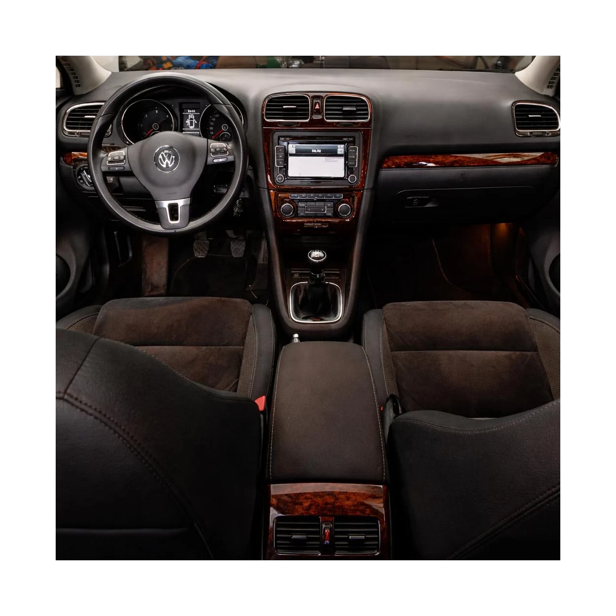 Volkswagen Polo V 6R 09.2009 3D Interior Dashboard Trim Kit Dash Trim Dekor 14-Parts