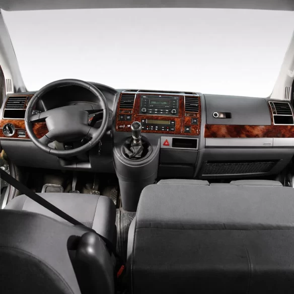 Volkswagen T5 Carevella 08.03-08.09 3D Interior Dashboard Trim Kit Dash Trim Dekor 31-Parts
