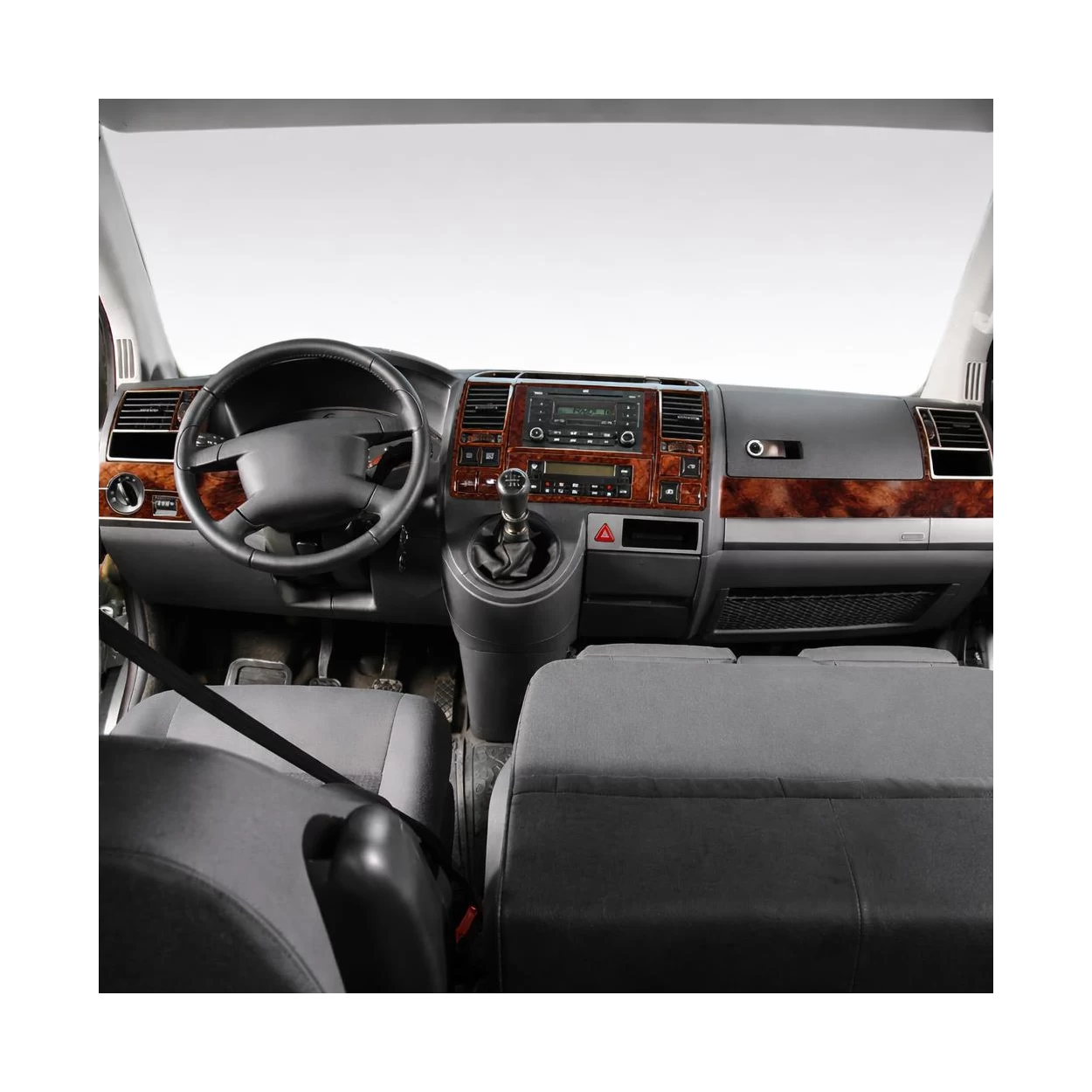 Volkswagen T5 Carevella 08.03-08.09 3D Interior Dashboard Trim Kit Dash Trim Dekor 31-Parts