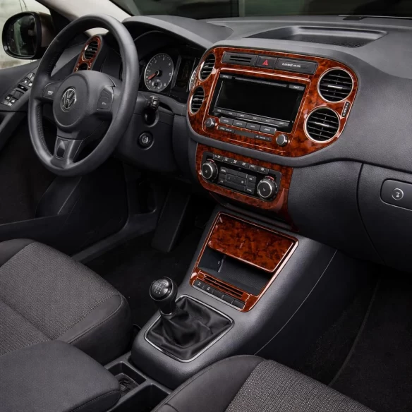 Volkswagen Tiguan 09.2011 3D Interior Dashboard Trim Kit Dash Trim Dekor 23-Parts