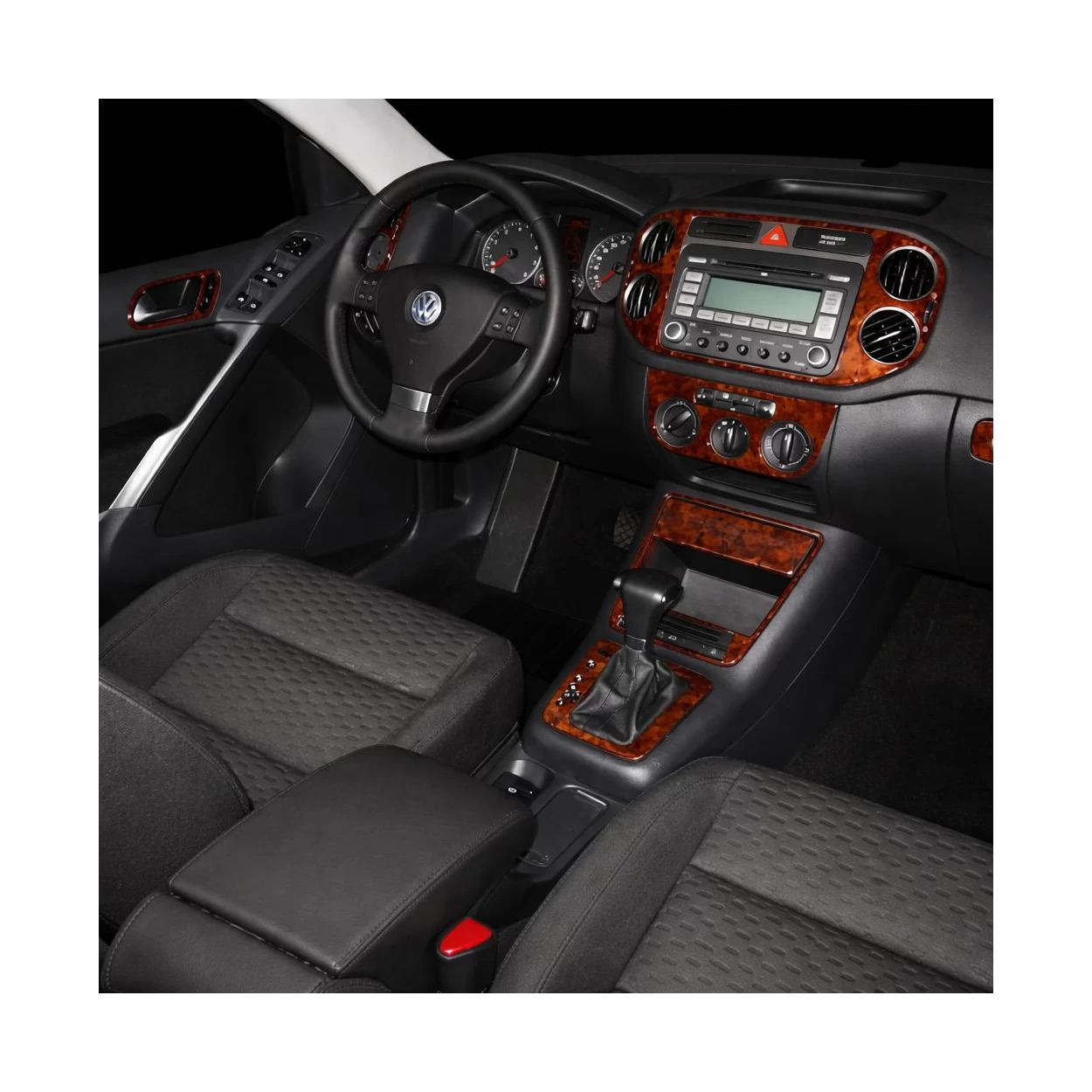 Volkswagen Tiguan 2009-2009 Full Set, Manual Gearbox AC Interior BD Dash Trim Kit