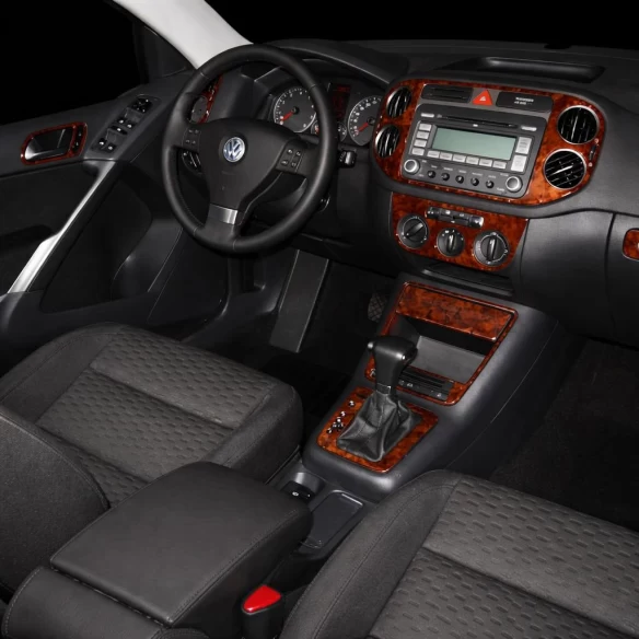 Volkswagen Tiguan 2010-UP Full Set, Manual Gearbox AC Control Interior BD Dash Trim Kit