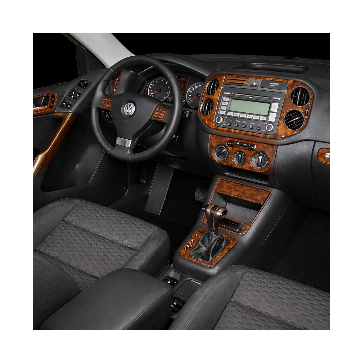 Volkswagen Tiguan 2013-UP Full Set, With NAVI Interior BD Dash Trim Kit