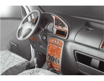 Citroen Berlingo 09.96-09.02 3D Interior Dashboard Trim Kit Dash Trim Dekor 14-Parts - 1 - Interior Dash Trim Kit