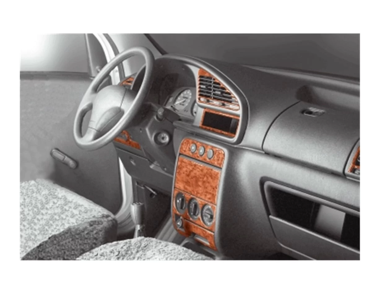Citroen Berlingo 09.96-09.02 3D Interior Dashboard Trim Kit Dash Trim Dekor 14-Parts - 1 - Interior Dash Trim Kit
