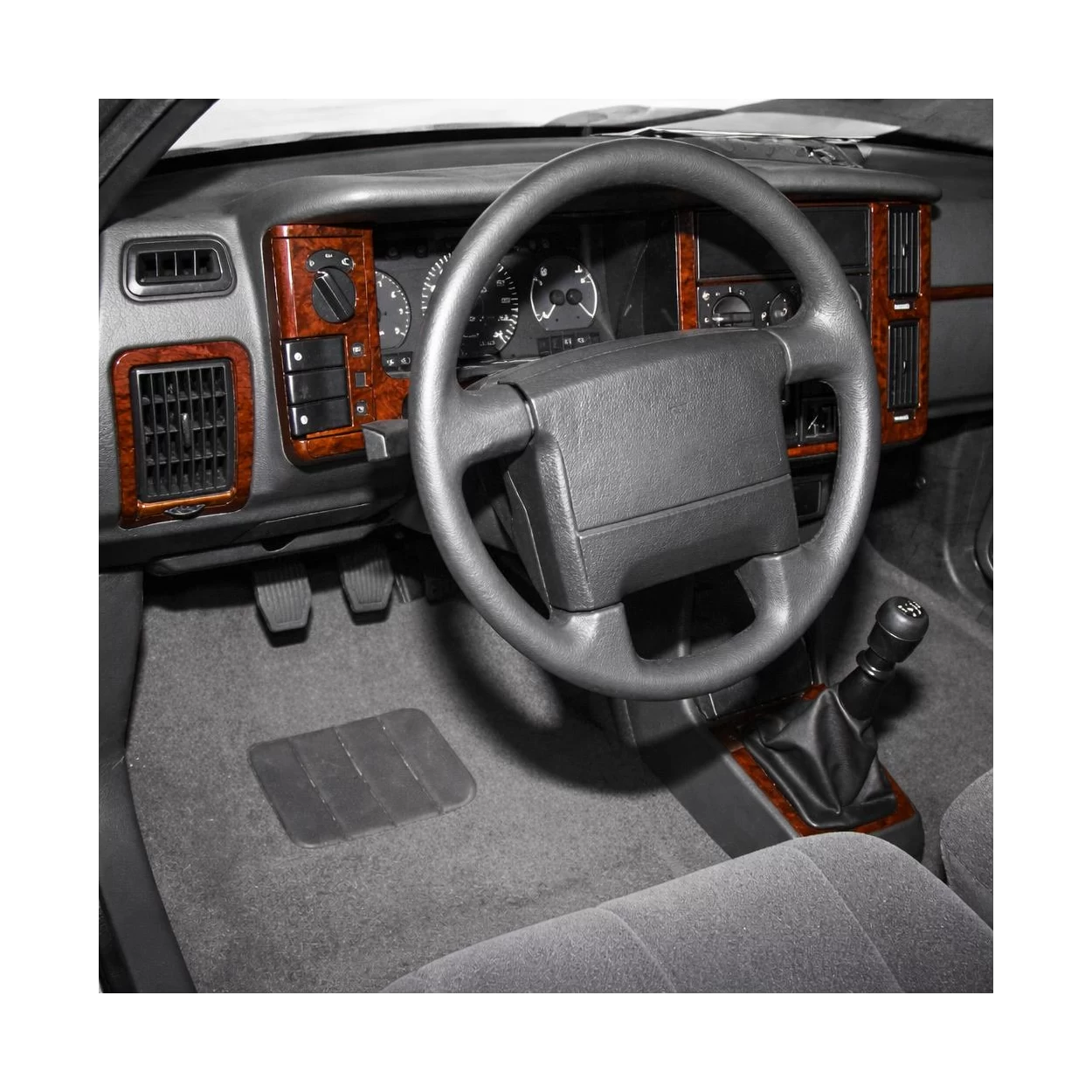 Volvo 440-460 08.88-08.93 3D Interior Dashboard Trim Kit Dash Trim Dekor 15-Parts