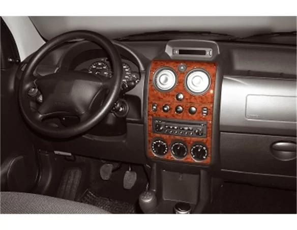 Citroen Berlingo 10.02-07.08 3D Interior Dashboard Trim Kit Dash Trim Dekor 11-Parts - 1 - Interior Dash Trim Kit