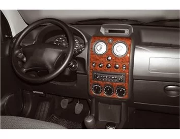 Citroen Berlingo 10.02-07.08 3D Interior Dashboard Trim Kit Dash Trim Dekor 7-Parts - 1 - Interior Dash Trim Kit