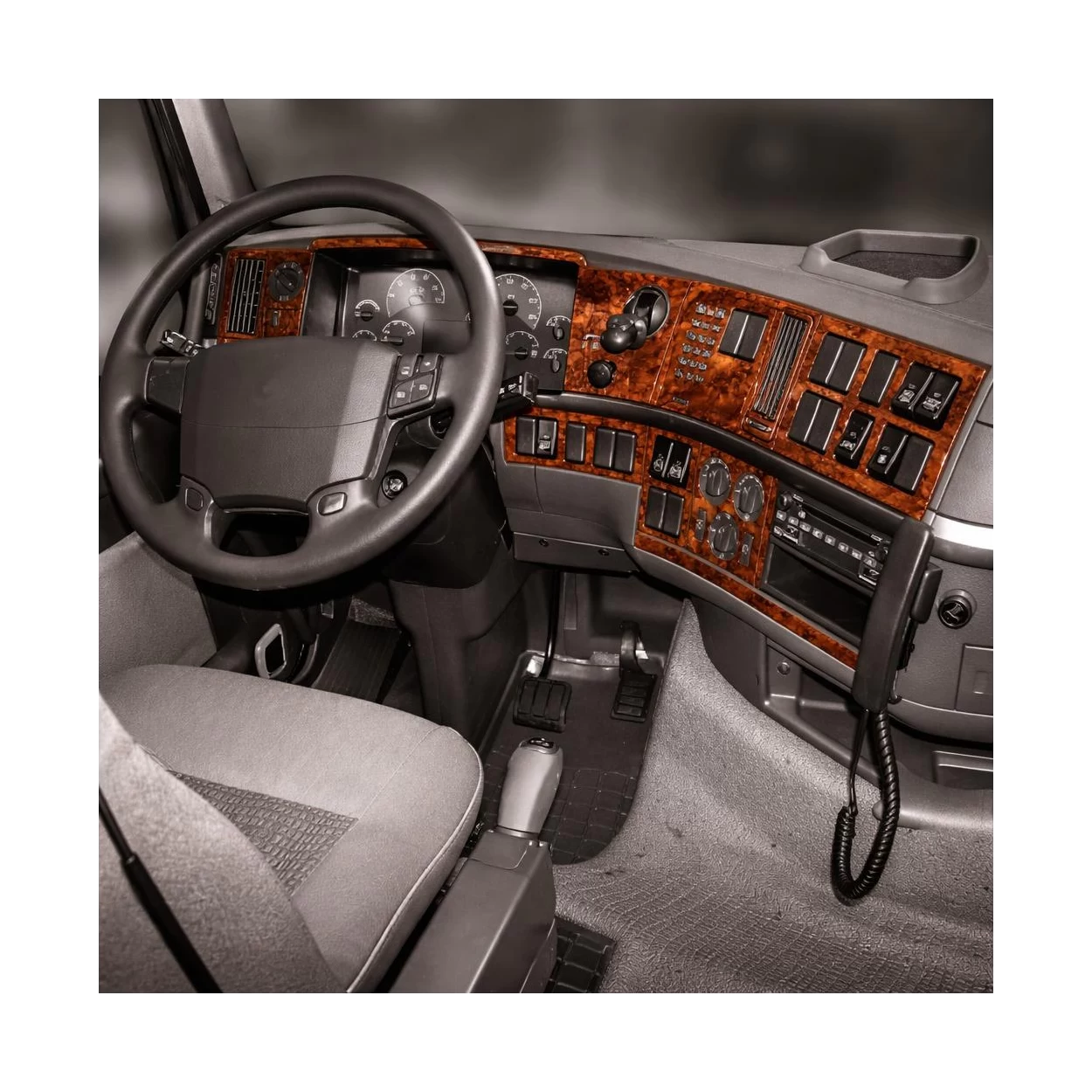 Volvo FH12 FH16 FM Vers 04.02-12.12 3D Interior Dashboard Trim Kit Dash Trim Dekor 23-Parts