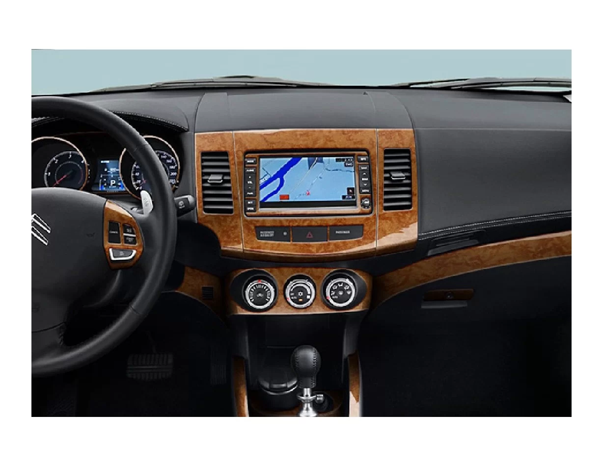 Citroen C-Crosser 2007–2013 3D Interior Dashboard Trim Kit Dash Trim Dekor 31-Parts - 1 - Interior Dash Trim Kit