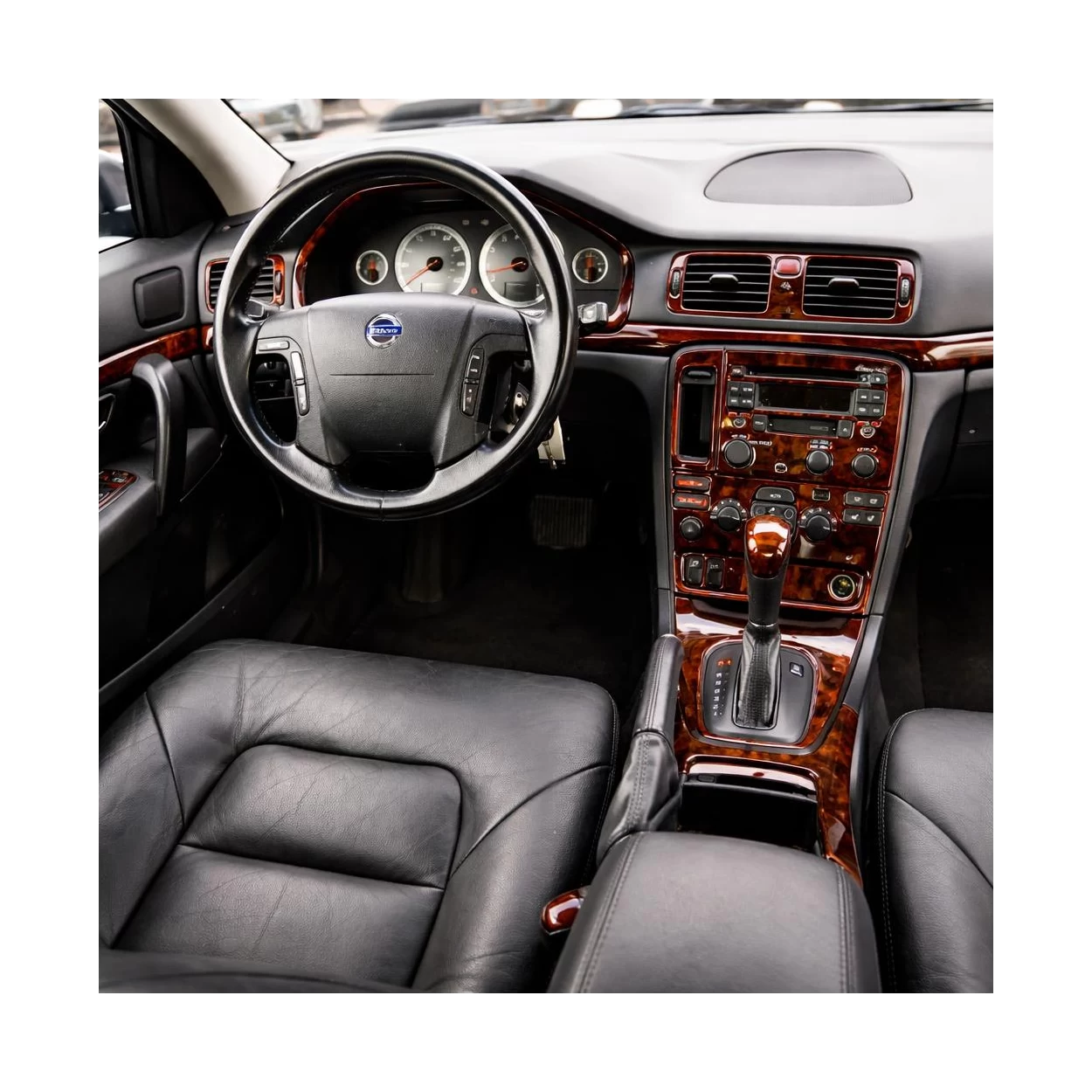 Volvo S80 1999-2003 With CD and Compact Casette audio, OEM Compliance Interior BD Dash Trim Kit