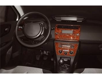 Citroen C4 06.04-09.10 3D Interior Dashboard Trim Kit Dash Trim Dekor 18-Parts - 1 - Interior Dash Trim Kit