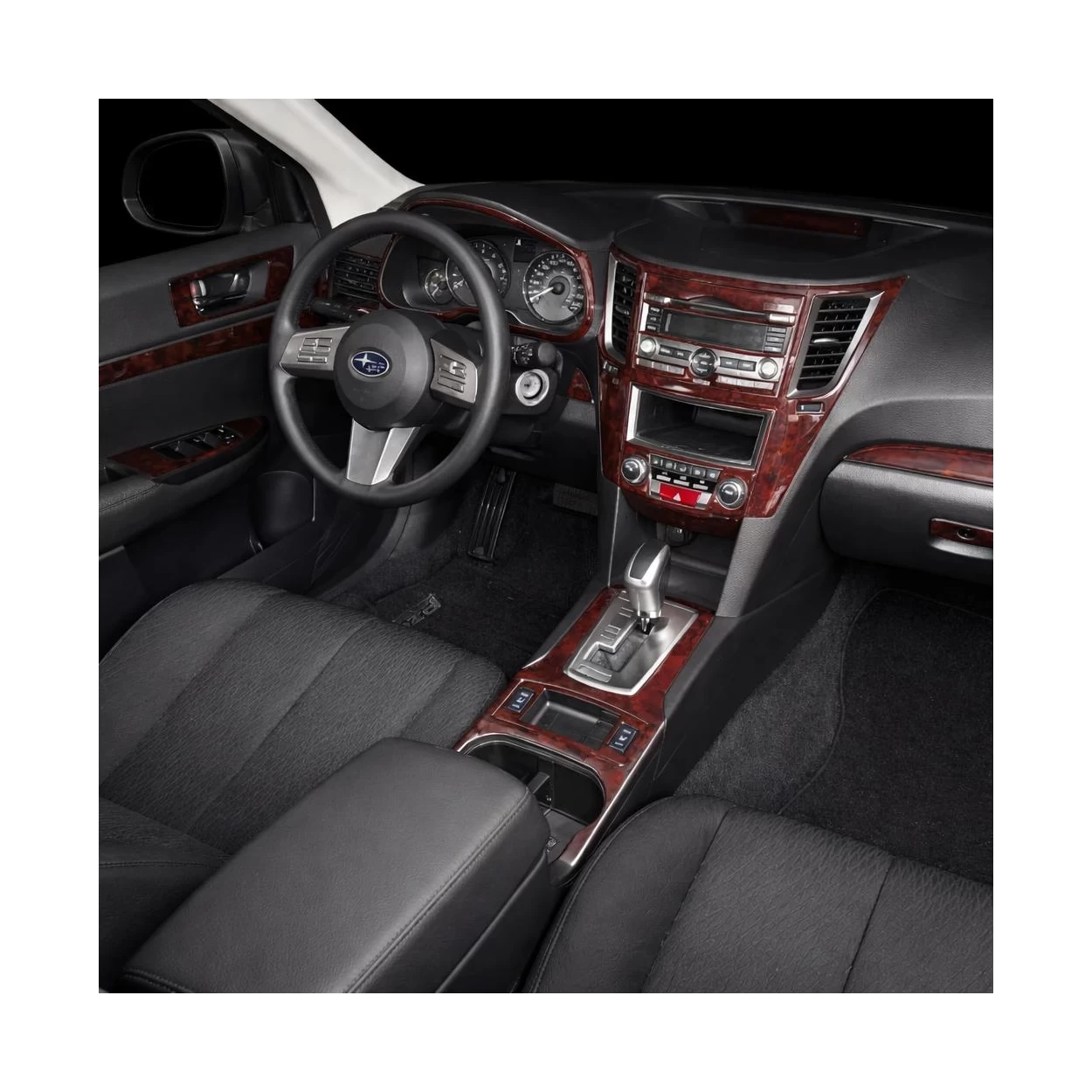 Subaru Legacy 2010-2014 3D Interior Dashboard Trim Kit Dash Trim Dekor 27-Parts