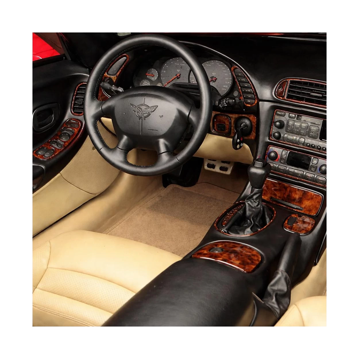 Chevrolet Corvette 09.1997 3D Interior Dashboard Trim Kit Dash Trim Dekor 13-Parts