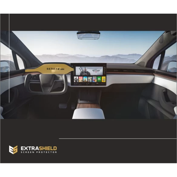 Tesla Model X 2021 - Present Digital Speedometer ExtraShield Screeen Protector