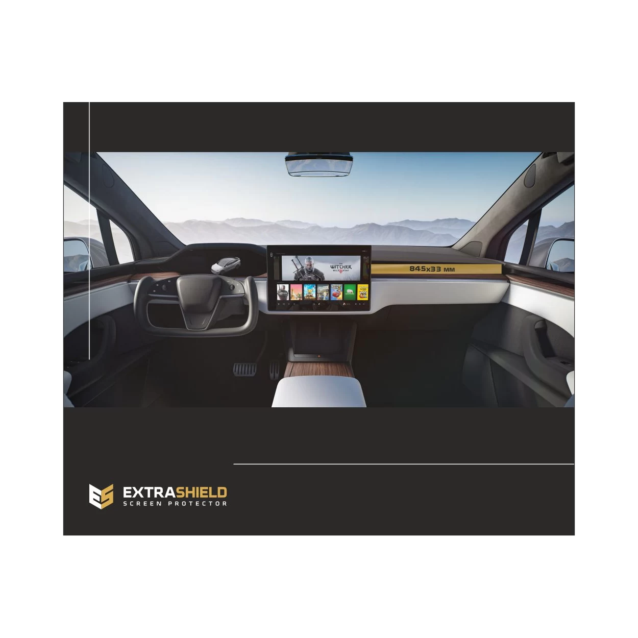 Tesla Model X 2021 - Present Multimedia passenger ExtraShield Screeen Protector