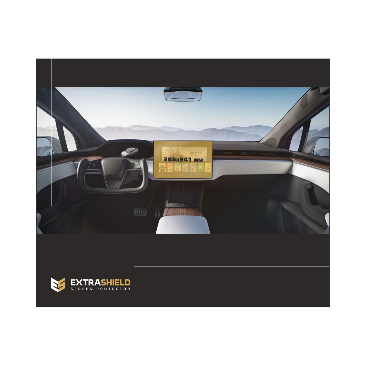 Tesla Model X 2021 - Present Multimedia 17" ExtraShield Screeen Protector