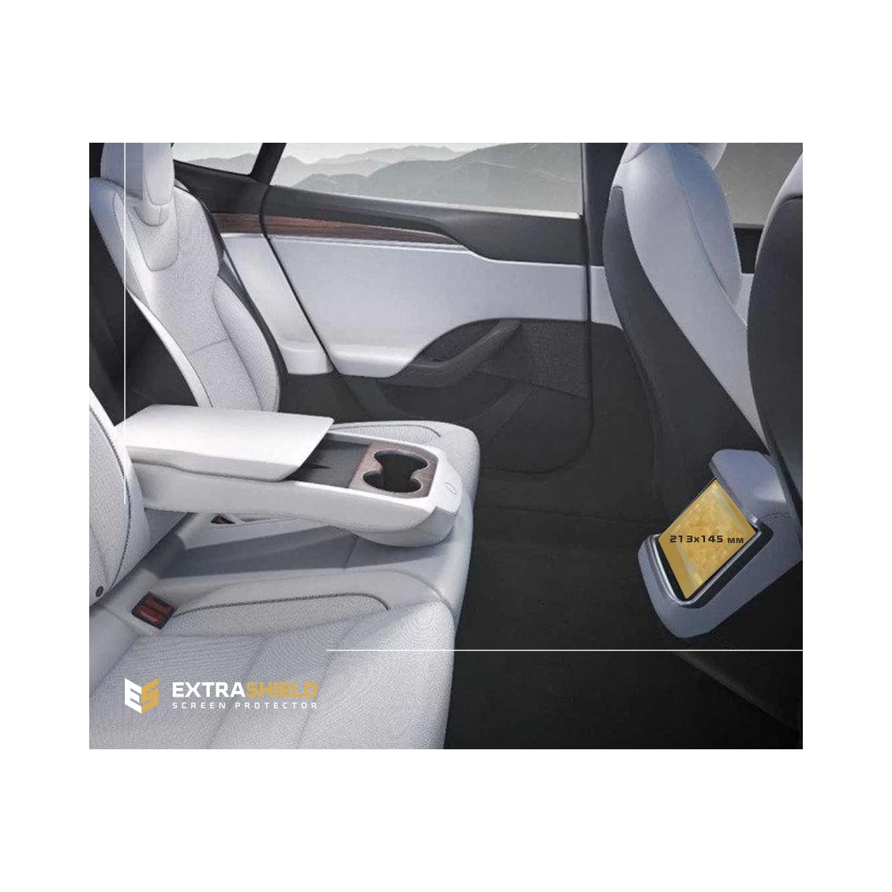 Tesla Model X 2021 - Present Rear climate control ExtraShield Screeen Protector