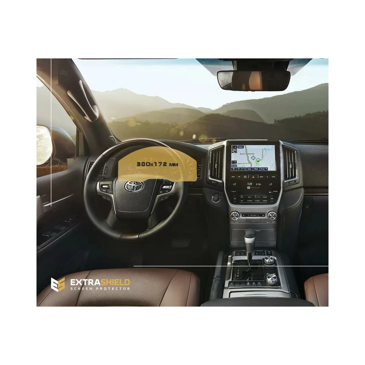 Toyota Land Cruiser 200 2015 - Present Digital Speedometer ExtraShield Screeen Protector