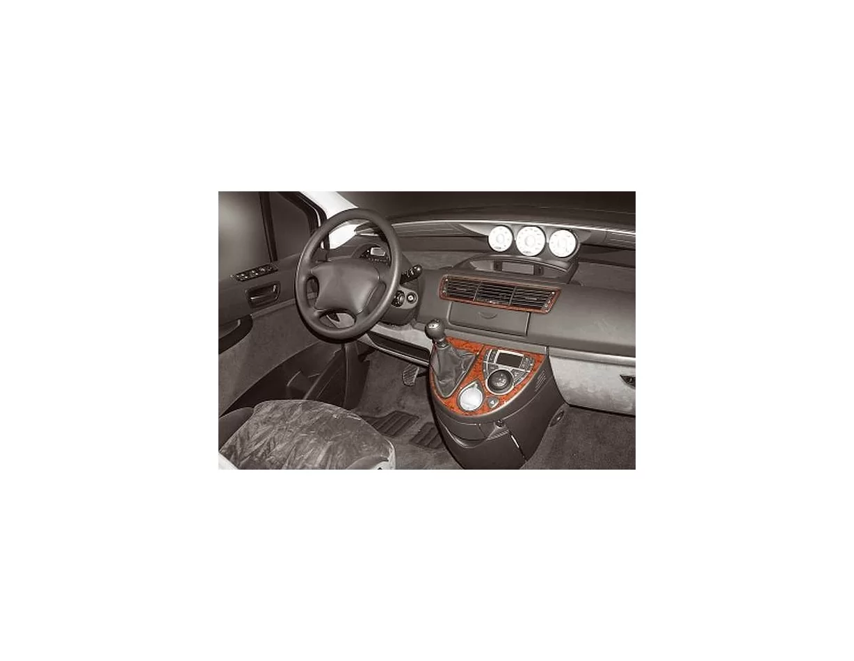 Citroen C8 02.2002 3D Interior Dashboard Trim Kit Dash Trim Dekor 4-Parts - 1 - Interior Dash Trim Kit