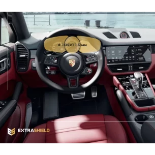 Porsche Cayenne 2017 - Present Digital Speedometer 12" ExtraShield Screeen Protector