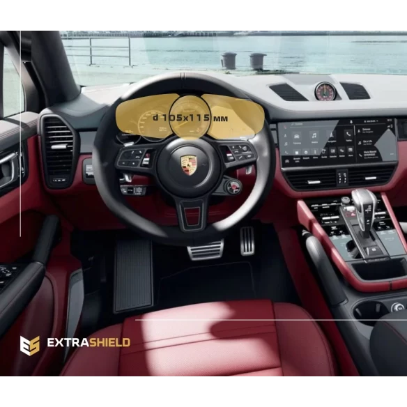 Porsche Cayenne 2017 - Present Digital Speedometer 12" ExtraShield Screeen Protector