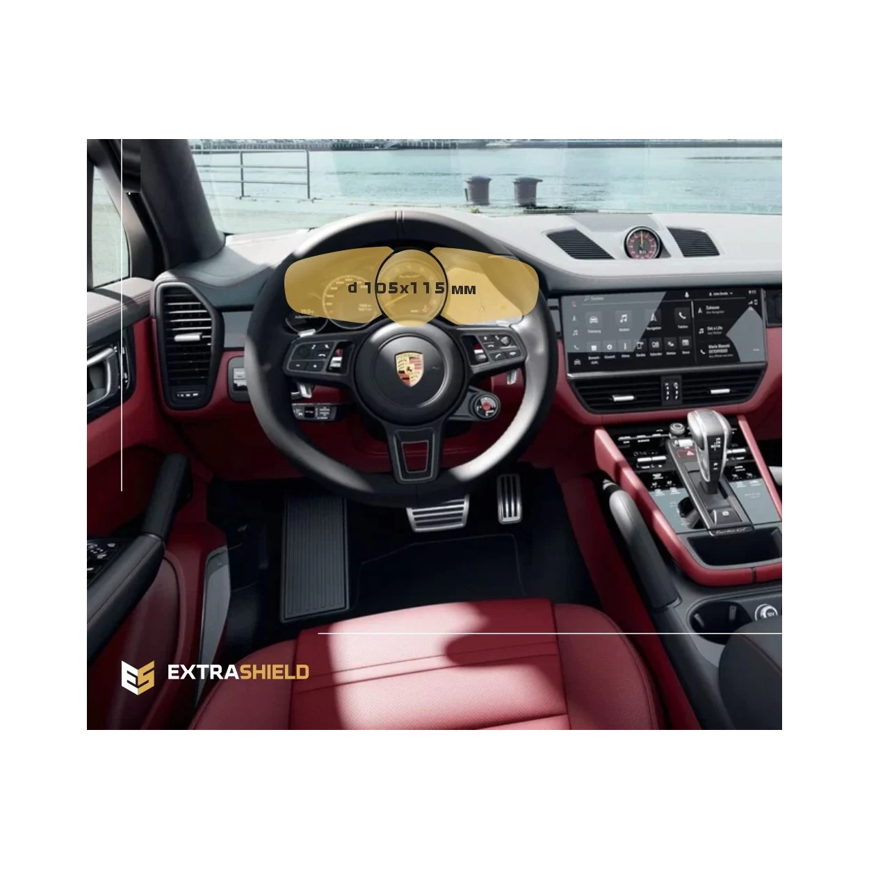 Porsche Cayenne 2017 - Present Digital Speedometer 12" ExtraShield Screeen Protector