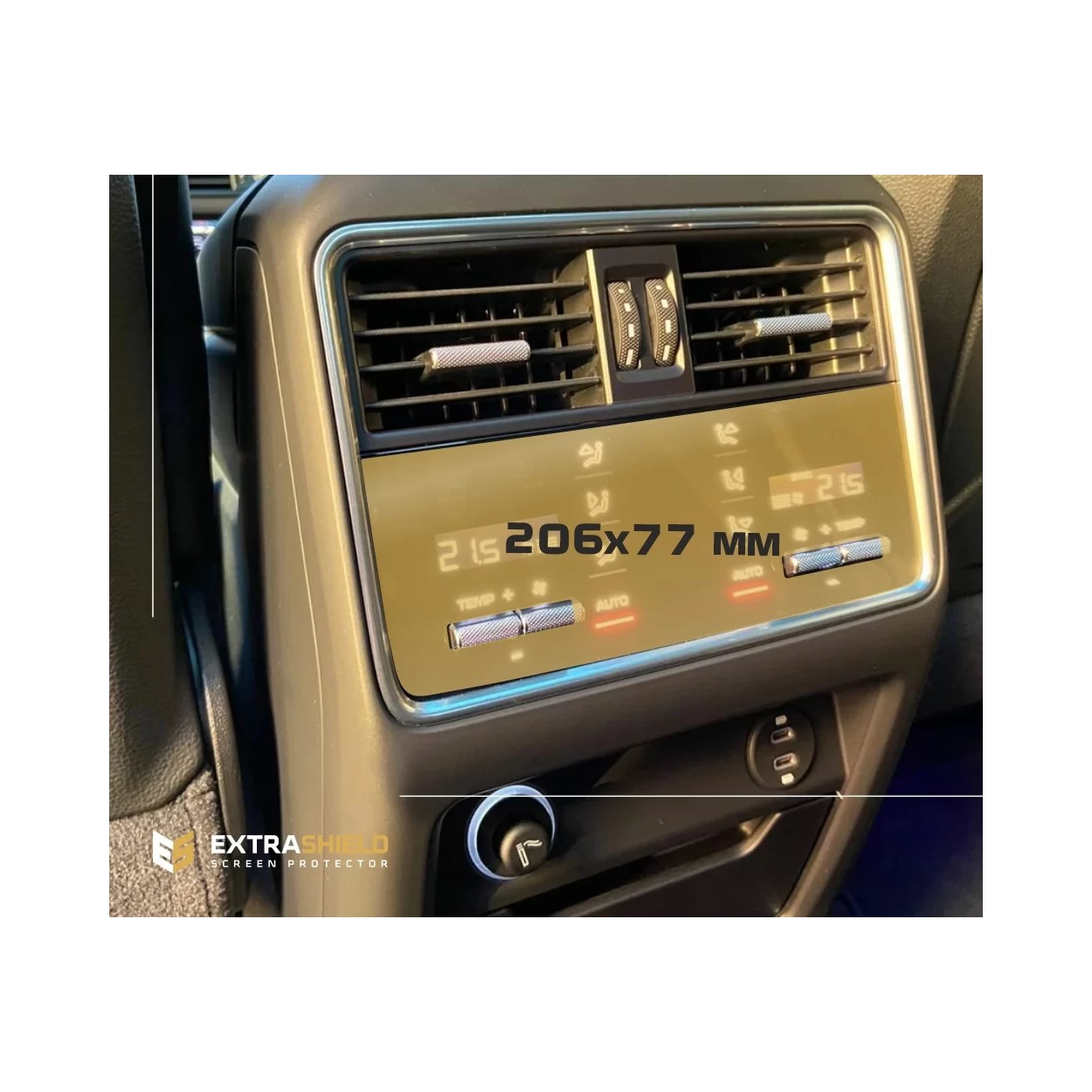 Porsche Cayenne 2017 - Present Rear Climate-Control 10,5" ExtraShield Screeen Protector