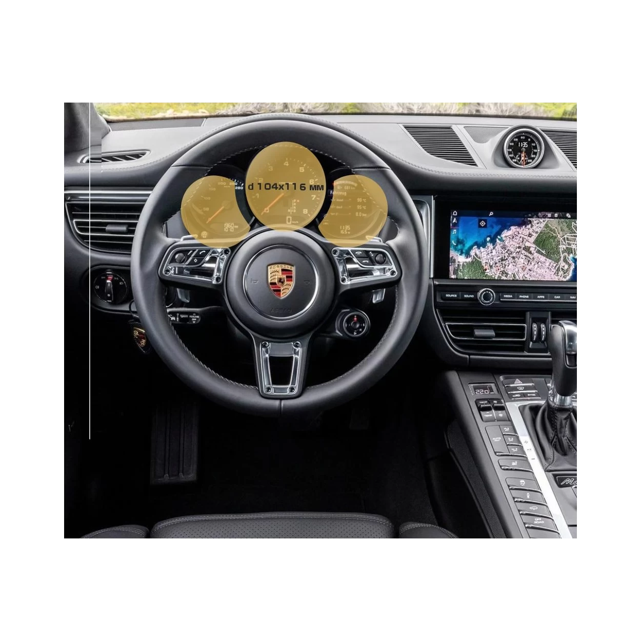 Porsche Macan 2018 - Present Digital Speedometer 12" ExtraShield Screeen Protector
