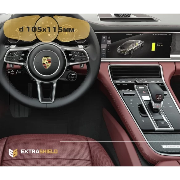 Porsche Panamera II 2017 - Present Digital Speedometer 12" ExtraShield Screeen Protector