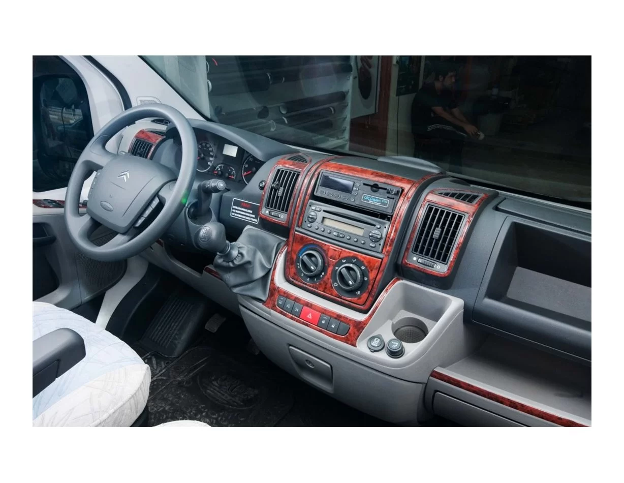 Citroen Jumper 02.2006 3D Interior Dashboard Trim Kit Dash Trim Dekor 20-Parts - 1 - Interior Dash Trim Kit