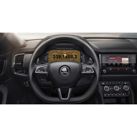 Skoda Kodiaq (NS7) 2016 - Present Digital Speedometer LCD-Digi 10,25" ExtraShield Screeen Protector
