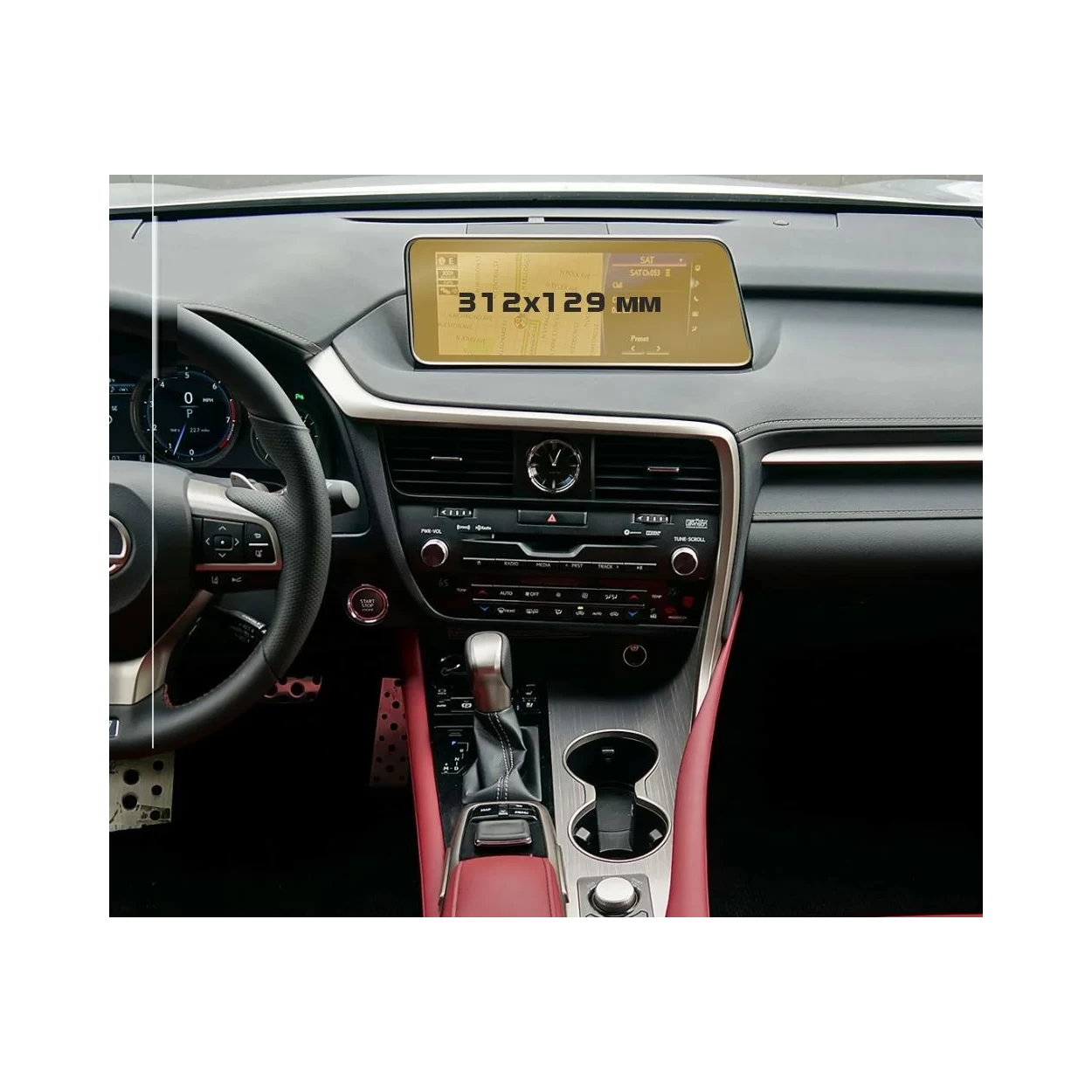 Lexus RX 2015 - 2019 Multimedia 8" ExtraShield Screeen Protector