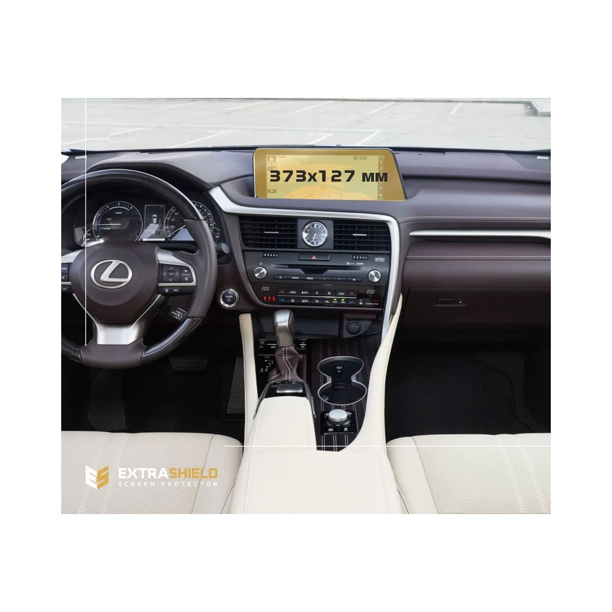 Lexus RX 2015 - 2019 Multimedia 12,3" ExtraShield Screeen Protector
