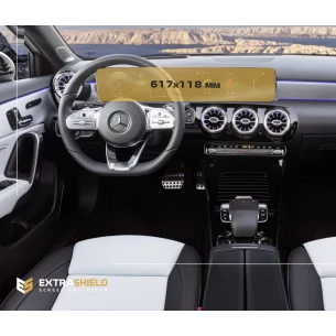Mercedes-Benz A-class (W177/V177) 2018 - Present Digital Speedometer + Multimedia 10,25" ExtraShield Screeen Protector
