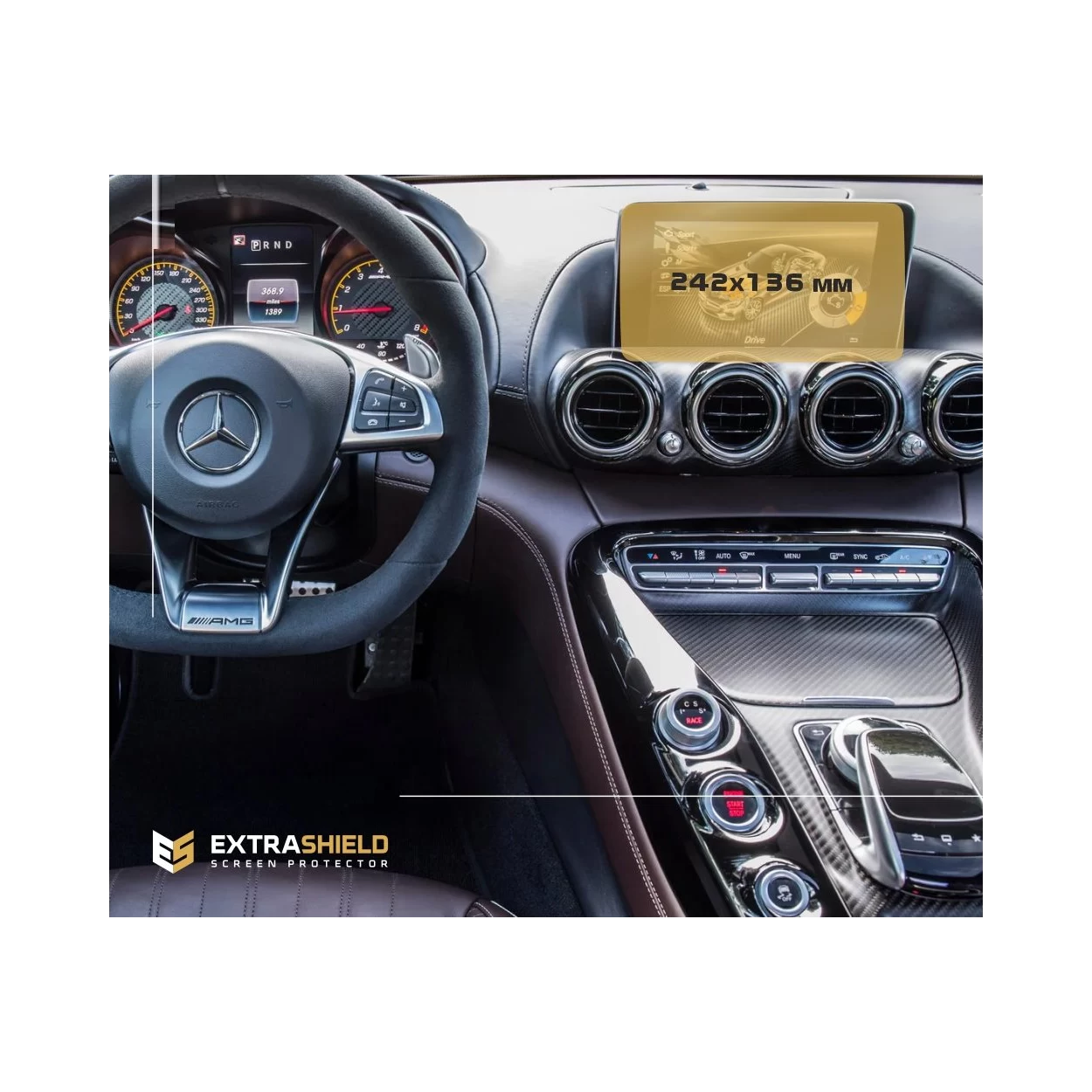 Mercedes-Benz B-Class (T246) 2014 - 2018 Multimedia 7" ExtraShield Screeen Protector