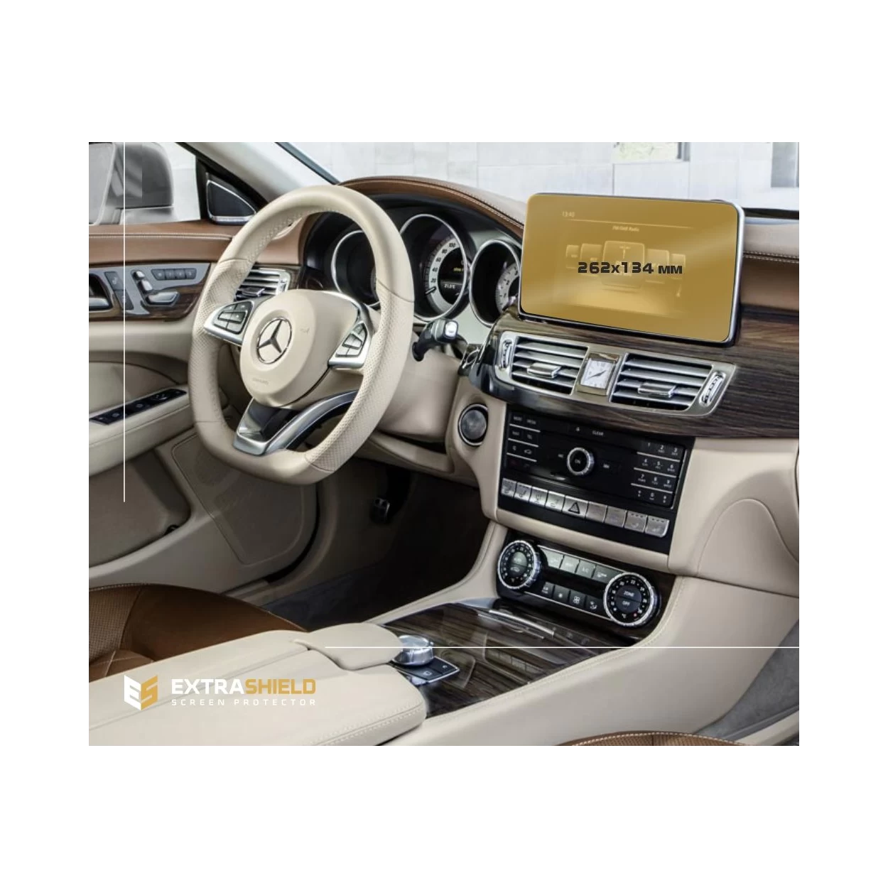 Mercedes-Benz CLS (C218/X218) 2014 - 2017 Multimedia 8" ExtraShield Screeen Protector