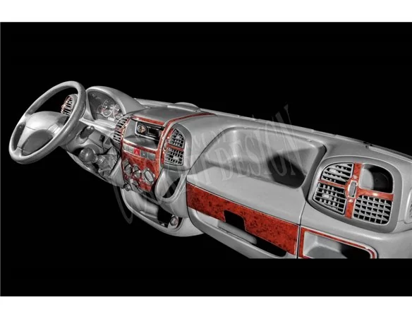 Citroen Jumper 03.02-01.06 3D Interior Dashboard Trim Kit Dash Trim Dekor 15-Parts - 1 - Interior Dash Trim Kit