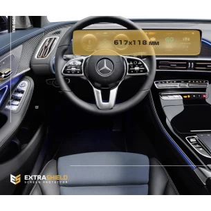 Mercedes-Benz EQC (N293) 2020 - Present Digital Speedometer + Multimedia 12,3" ExtraShield Screeen Protector