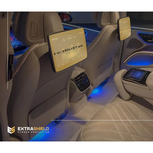 Mercedes-Benz EQS 2020 - Present Passenger monitors (2pcs,) 10,2" ExtraShield Screeen Protector