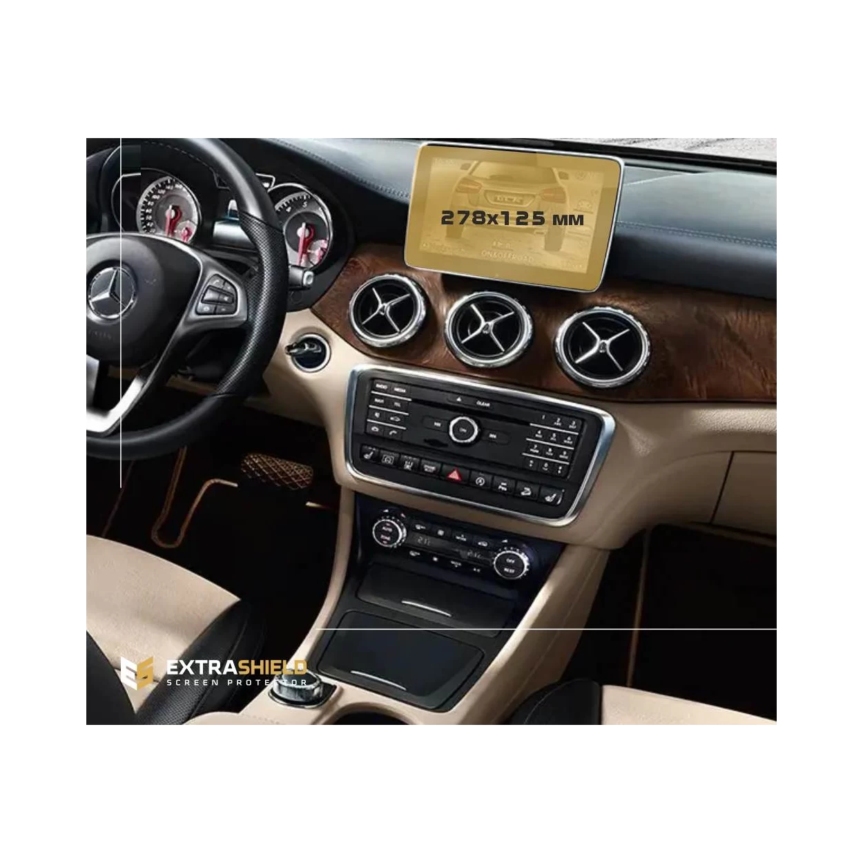 Mercedes-Benz GLA (X156) 2013 - 2017 Multimedia 10,3" ExtraShield Screeen Protector